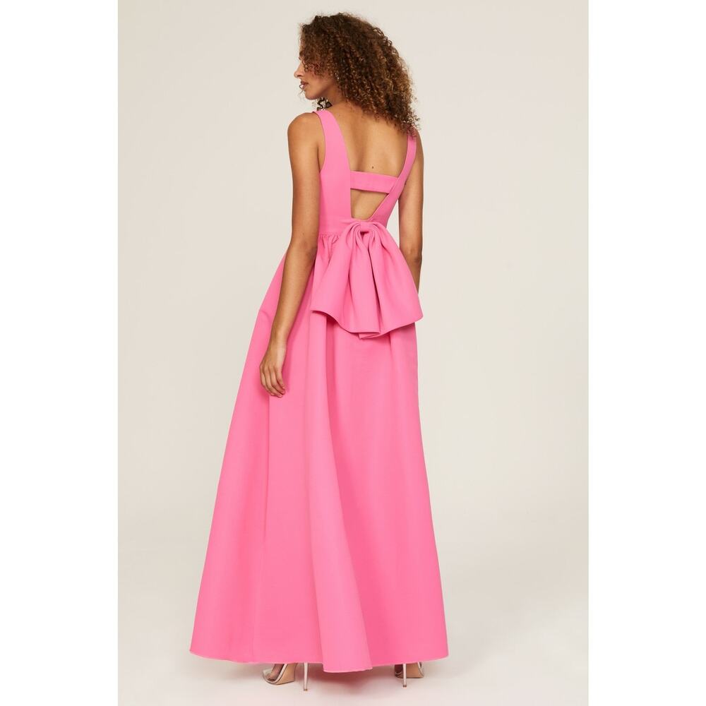 Sachin & Babi Katrina Pink Sleeveless V-Neck Bow Back Formal Gown Size 0 - Picture 3 of 16